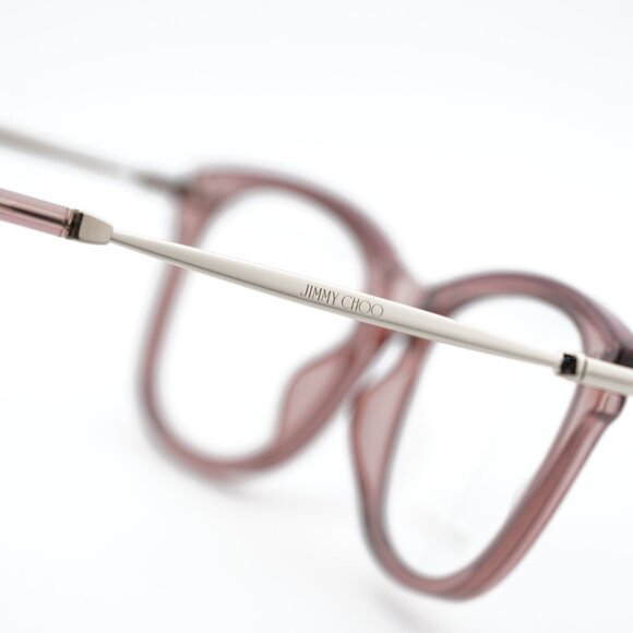 Jimmy Choo JC248 0S5R 00 Eyeglasses Burgundy/Gold 53mm Rectangle Frame - Picture 4 of 10